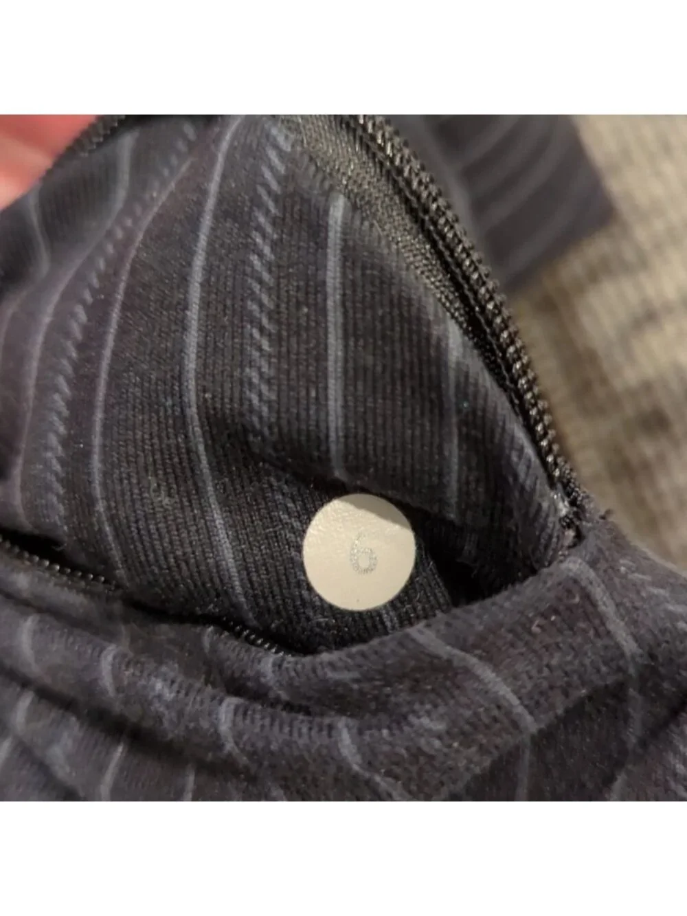 Lululemon origami graphite black tuxedo stripe jacket